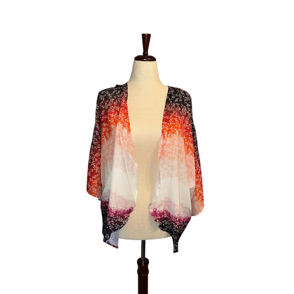 Orange and pink women’s shrug sz O/S
